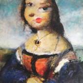 Iván Quesada Rafael, la muda, retrato de mujer, 2017  Pastel al óleo  40 x 30 cm