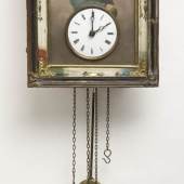 Hecker als Motiv auf dem Schild einer so genannten „Augenwender“-Uhr Badisches Landesmuseum Karlsruhe