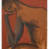 Rainer Fetting, Desmond sitting, 2015 Öl auf Leinwand, 160 x 120 cm