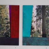 Bild 41+42: Ralf Bittner, Wald 5, Wald 6, überarbeitete Fotos auf Aludibond, 2020, Unikate, 40&60 cm. Je 550 €.