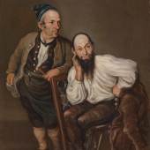 Oswald Isenschmied und Josef Bachmann aus Merenschwand, 1794 Öl auf Leinwand, 69.5 x 48.5 cm, Kunstmuseum Luzern, Depositum der Gemeinde Horw ￼