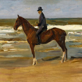 Max Liebermann  Reiter am Strand nach links | 1908 (?)  Öl auf Leinwand | 71 x 101cm  Ergebnis: 192.000 Euro