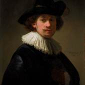 Rembrandt Van Rijn, Self-portrait, wearing a ruff and black hat, 1632, est £12-16 million ($15-20 million)