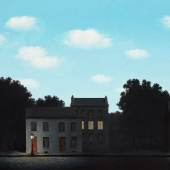 René Magritte (1898-1967), L’empire des lumières, 1949. Oil on canvas. 19⅛ x 23⅛ in (48.5 x 58.7 cm). Offered in Leonard & Louise Riggio: Collected Works, May 2025 at Christie’s in New York