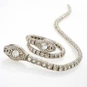 Rhinestone snake necklace and bracelet, Cruise Collection 2008 (est. €300 - 500)