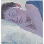 Ruprecht von Kaufmann, Respite 2017, Öl auf Linoleum, 40 x 30 cm