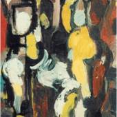 Robert Schmitt  GELBER AKT  um 1960  Öl auf Leinwand, 80 x 50 cm, WVZ 1229