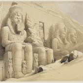  Louis Haghe nach David Roberts  Der Tempel von Abu Simbel, aus: Egypt and Nubia, 1846–1849  © bpk / Staatliche Kunsthalle Karlsruhe