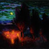 Roderic O'Conor, A Moonlit Breton Landscape