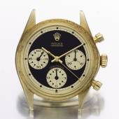 Rolex, A Fine and Rare Yellow Gold Chronograph W…na