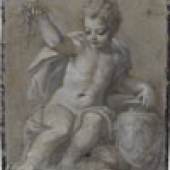 Johann Rottenhammer Vanitas Mundi, nach 1600 Gouache auf grundiertem Bütten; 15,9 x 13,3 cm © Staatsgalerie Stuttgart 
