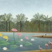 Property from the Estate of Payne Whitney Middleton HENRI 'LE DOUANIER' ROUSSEAU (1844-1910) Les Flamants oil on canvas 44.7/8 x 63.1/4 in. (113.8 x 162 cm.) Painted in 1910 $20,000,000 – 30,000,000