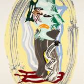 Roy Lichtenstein Green Face 1989 Lithograph, waxtype, woodcut and screenprint on paper 149,7 x 104,1 cm Ed. of 60     