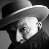 Sandro Miller: Irving Penn / Pablo Picasso, Cannes, France (1957), 2014 (John Malkovich as Picasso) 18 x 18¾" image on 20 x 20¾" paper. Pigment print © Sandro Miller courtesy Catherine Edelman Gallery, Chicago 
