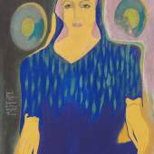 Sarah Schumann (1933 –2019)“ Madonna der Barmherzigkeit aus Florenz”| 2002 | Pigmentmalerei auf Leinwand | 130 x 102 cmSchätzpreis: € 8.000 –12.000