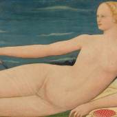 PAOLO SCHIAVO (Florence 1397 - 1478 Pisa). Venus und Amor (Detail). Um 1440-45. Tempera auf Holz. 50,8 x 170 cm. CHF 250 000 - 350 000.