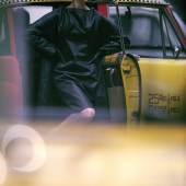 William Klein  Antonia + yellow cab, New York, 1962