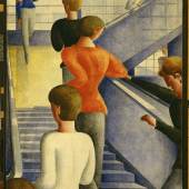 Oskar Schlemmer, Bauhaustreppe, 1932, Öl auf Leinwand, The Museum of Modern Art, New York, Schenkung Philip Johnson, © 2014 Digital Image, The Museum of Modern Art, New York / Scala, Florence