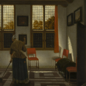 Pieter Janssens, gen. Elinga (vor 1623 - vor 1682) Raum in einem holländischen Haus, um 1670 Öl auf Leinwand, 61,5 x 59 cm, © The State Hermitage Museum, 2021 Foto: Alexander Koksharov