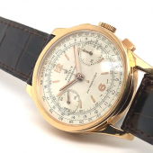 Rolex Chronographe Anti-Magnetique  Extrem seltener, charismatischer, antimagnetischer Vintage Armbandchronograph mit schwarzer Tachymeter- und blauer Telemeterskala  	Schätzpreis  31.000 - 40.000 € 	