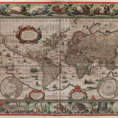 Weltkarte  „Nova Totius Terrarum Orbis Geographica Ac Hydrographica Tabula“