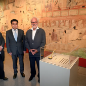 Eröffnung 5000 Jahre Esskultur in China, Rainer Vollkommer, Qinghua Zhao, Christof Kübler