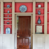 Bue and White Porcelain in Sir Joseph Hotung's Study 