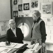 Herbert und Joella Bayer im Atelier in Red Mountain, Aspen, 1970er-Jahre Archiv Lentos Kunstmuseum Linz