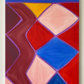 MARINA ADAMS Mondrian, 2022 Acrylic on linen 101.6 × 76.2 cm | 40 × 30 in