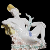 Stephen Tomlin,Phyllis Keyes &Duncan Grant, Male Reclining Figure, ceramic, Philip Mould & Co