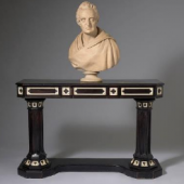 Ebony side table designed by Sir John Soane for Stowe House, c.1805, H. Blairman & Sons;
