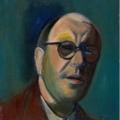 Rudolf Levy, Selbstbildnis IV, 1943, Öl auf Pappe, 41 x 33,5 cm, Museum Pfalzgalerie Kaiserslautern, Gemäldesammlung, Inv.-Nr. PFG 54/4 