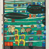 777A Friedensreich Hundertwasser  SONG OF THE WHALES, Kyoto 1979  Schätzpreis: € 5.000 - 10.000