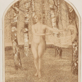 EMILIE MEDIZ-PELIKAN (Vöcklabruck 1861 - 1908 Dresden) Frühling Lithografie/Papier, 49,7 x 39 cm