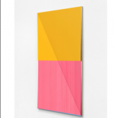 Jonas Weichsel TC Dia (W) Lemon Yellow Kraplak Rose Antique Extra, 2023Oil and acrylic on canvas76 x 48 cm | 29 7/8 x 18 7/8 inThe image is a digital rendering