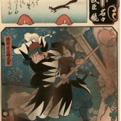 DF 130623 – Kuniyoshi: Horibe Yasubei Taketsune