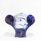 Ron Arad  Big Easy (crystalline) Mixing Blue  2023 Crystalline resin 92 x 132 x 80 cm | 36.2 x 52 x 31.5 in