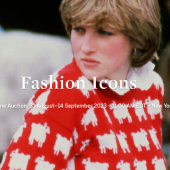 Fashion Icons sale is Princess Diana’s Warm & Wonderful Black Sheep Sweater. 
