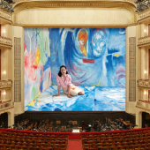 Dominique Gonzalez-Foerster, Helen & Gordon, 2015, Eiserner Vorhang, museum in progress, Wiener Staatsoper, 2015/2016, Großbil