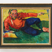 Hermann Max Pechstein, Selbstbildnis, liegend, Öl auf Leinwand, 73,5 x 98,5 cm für rund 3,2 Millionen Euro versteigert 