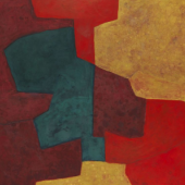 Serge Poliakoff Composition abstraite orange, jaune, vert, lie de vin. 1964 Öl auf Leinwand, 130 x 162 cm (51.1 x 63.7 in) Schätzpreis: € 250.000-350.000