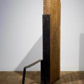 Shim Moon-Seup, 메타포 (Metaphor), 1996, wood, steel, 105 × 33 × 172 cm. Courtesy Gana Art. © ShimMoonSeup