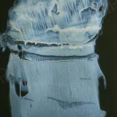 SIGMAR POLKE, 2000, (blue) Interferenzfarbe auf schwarzem Tonpapier, je 100 x 70 cm, sign. & dat."Sigmar Polke 2000" © Sigmar Polke
