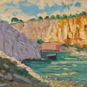 Sir Winston Churchill, Calanques, near Marseilles, 1948, oil on canvas (est. £120,000-180,000)