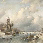 Charles Leickert, Winter View, 1867