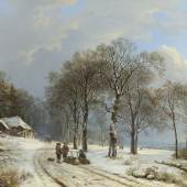 Barend Cornelis Koekoek, Winter Landscape, 1835-1838
