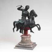 Seltene Bronze-Skulptur 'Amazone zu Pferd'. 8.000 Euro