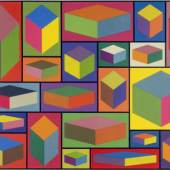 Sol LeWitt (1928-2007), Distorted Cubes B, (Verzerrte Kuben), 2001