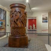 In der Ausstellung „DENK × PFLEGE“ in den Römischen Bädern © SPSG / Daniel Lindner 