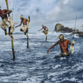 Steve McCurry · Fisherman at Weligama 1995 · 76 x 61 cm · Edition of 75